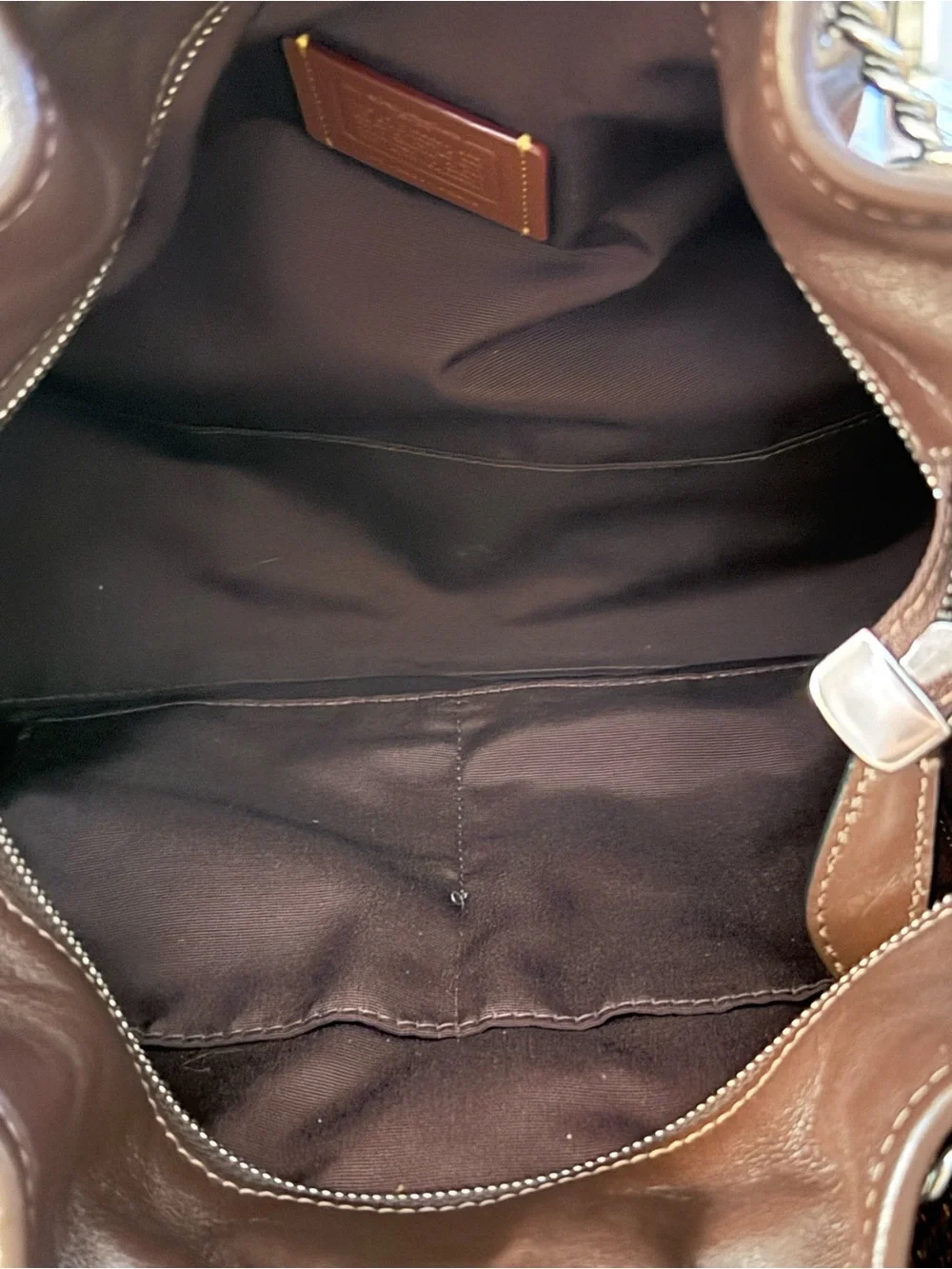Coach leather shoulder